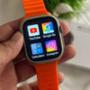 S8 Ultra Smart Watch with 5gSIM Card, App Store Working, Google Maps, Facebook,(SIM Supported) Extra Band (Orange and Black)