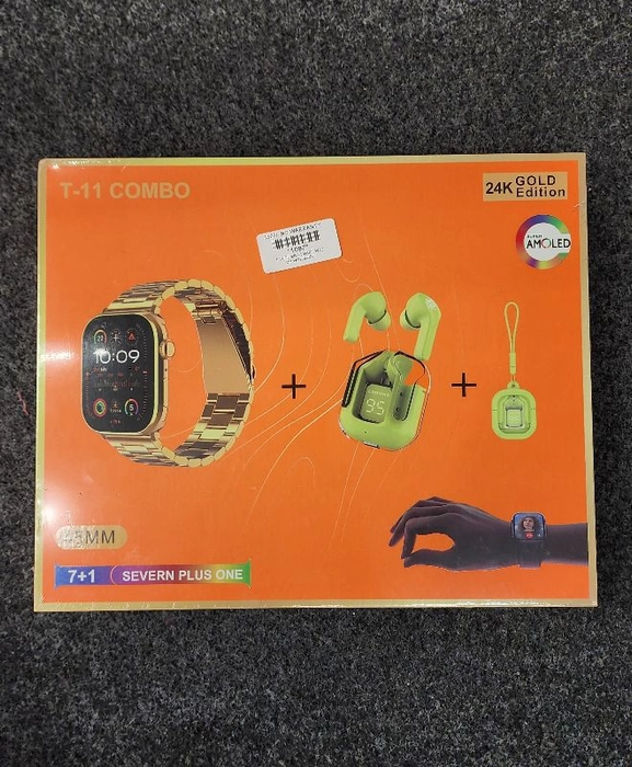 Golden Watch Series 9 (7 In 1 +Ultra Pods Free