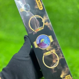 Smart Watch Ultra Pro 2 Round Dial 1.52 Inch Display Stylish Design, Bluetooth Calling, Health & Fitness Tracker Also The Heart Monitoring, with Logo & 2 Straps (24K Gold Edition)