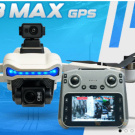 l3 max 3 AXIS GIMBAL CAMERA DRONE WITH DISPLAY REMOTE & LEASOR SENSOR