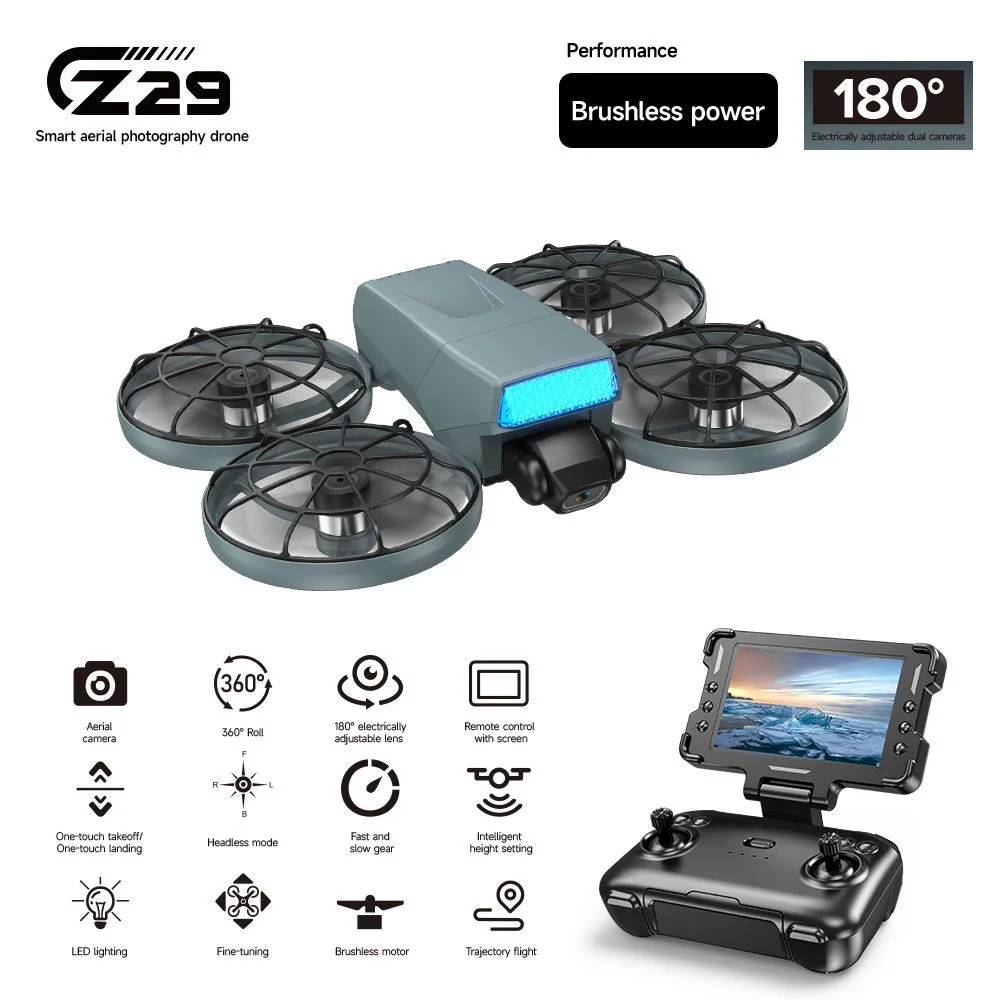 CZ29 Mini Flip Foldable Drone With Premium Display Controller