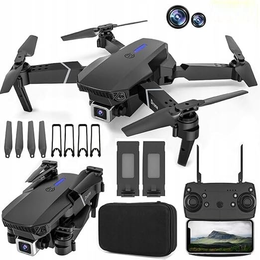 Camera Foldable Drone with FPV Live Video, Smart Gestures Selfie, Altitude Hold, One Key Take Off/Landing, 3D Flips for Kids and Adults. W3